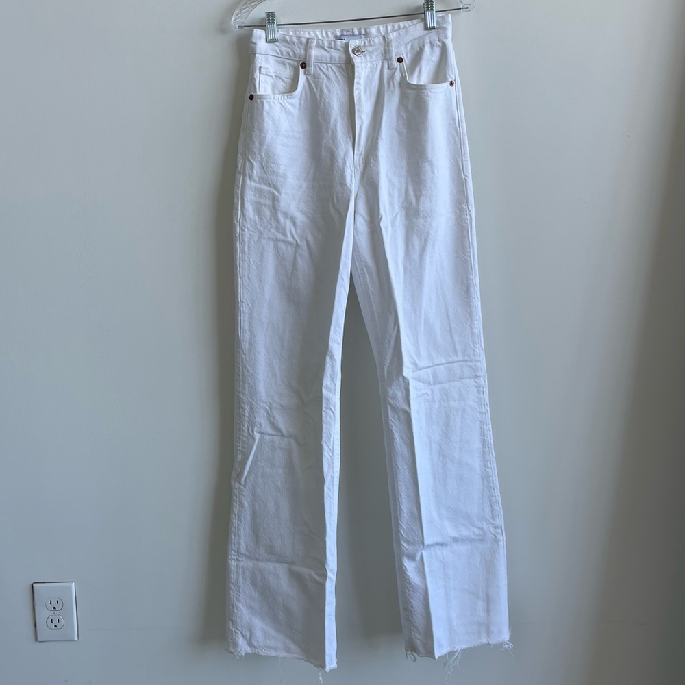 ZARA high waisted straight leg denim Jean size 4